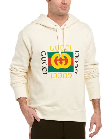 white gucci hoodie replica|Gucci distressed hoodie.